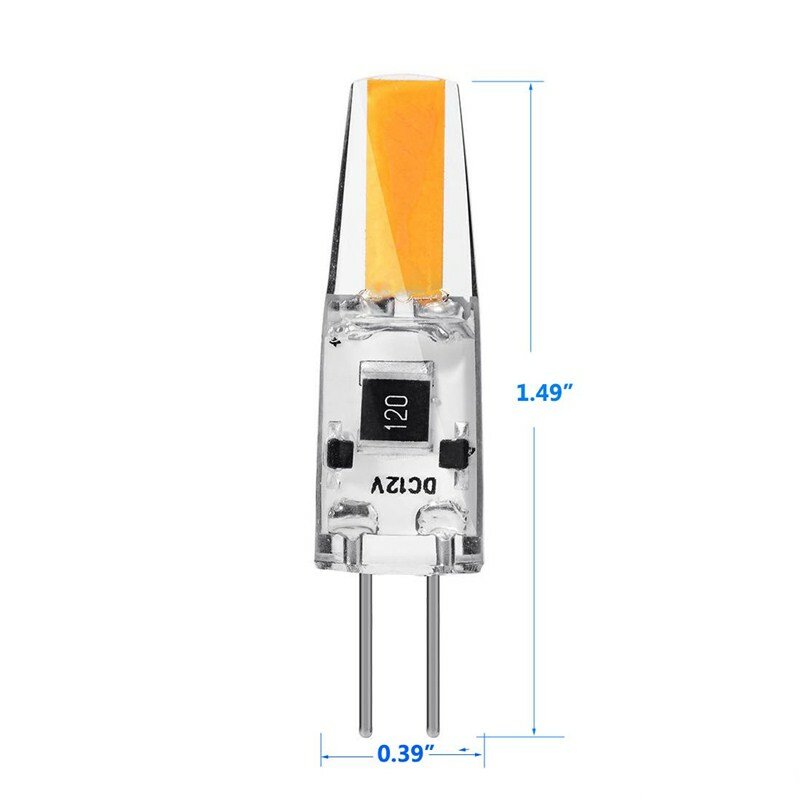 Bombillas LED no regulables G4 COB, accesorios de lámpara de silicona, blanco cálido/blanco frío, 10 piezas AC/DC 110V 220V 12-24V
