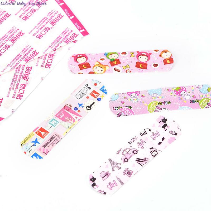 50PCs Waterproof Breathable Band Aid Plasters Child Adults Kids Wound Stickers Cartoon First Aid Adhesive Bandages