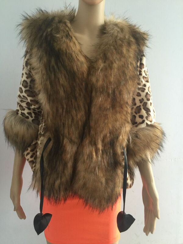 Manteau de fourrure léopard et vison pour femme, magnifique veste épaisse à manches longues, chaud, en Stock, hiver