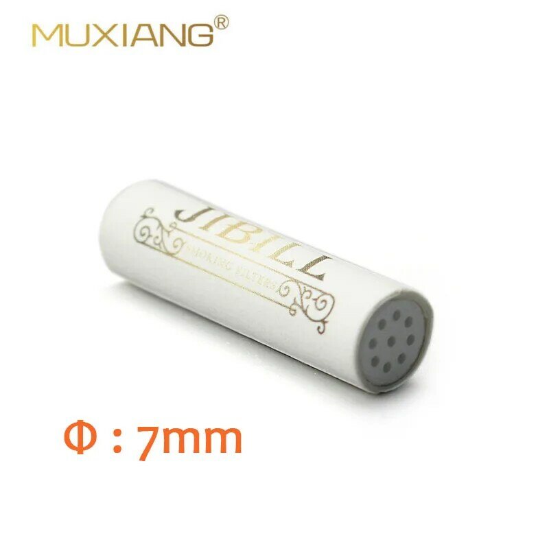 JIBILL sprzedaż hurtowa 50 sztuk 6mm/7mm fajka filtry filtr rurowy ceramiczny filtr z węglem aktywnym narzędzia do palenia akcesoria