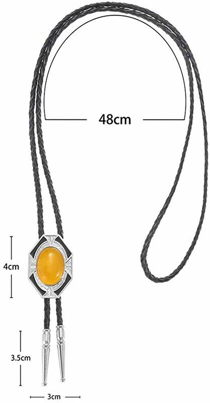 11 colors six side yllower nature  stone  bolo tie for man handmakde  Indian cowboy western cowgirl  zinc alloy necktie