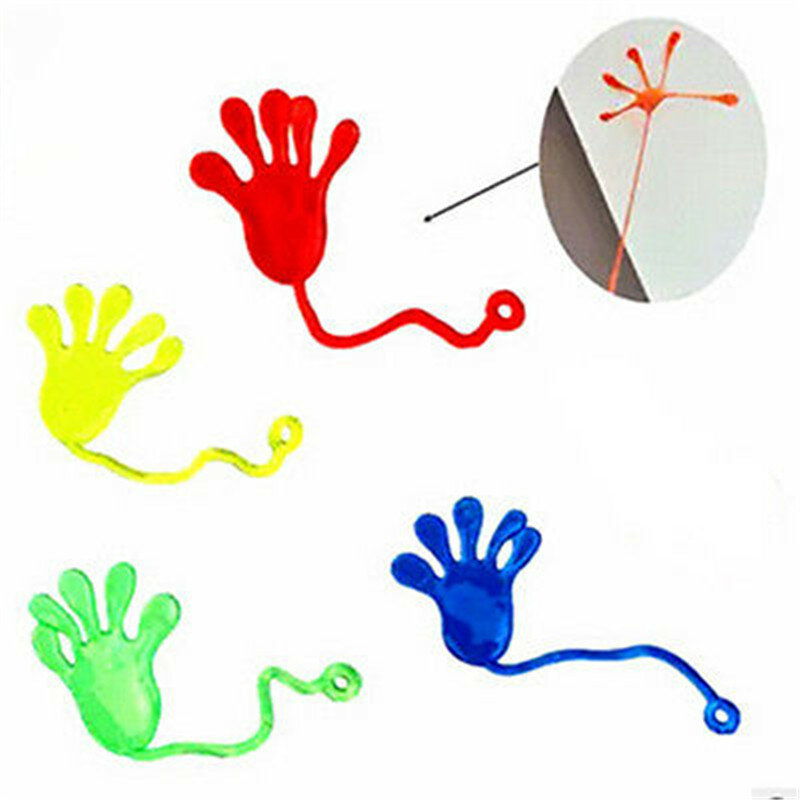 Elastic Sticky Slap Hands Palm Toy Kid Party Favors Gift Gags Practical Jokes Elastic Sticky Squishy Slap Hands Palm Toy