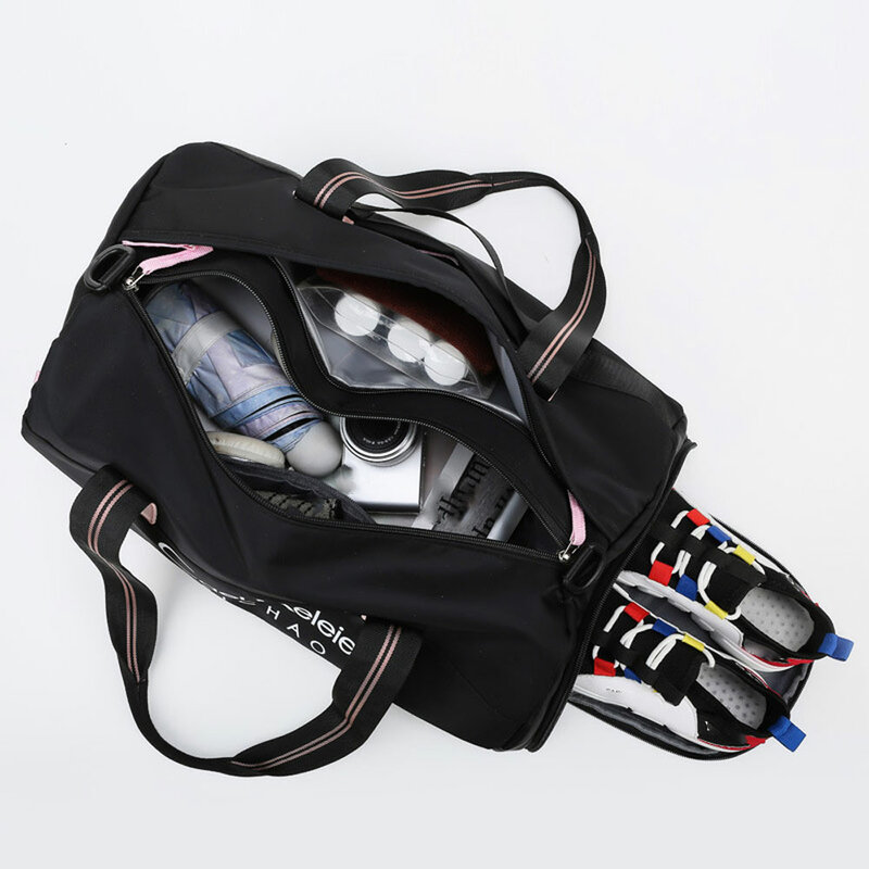 YIXIAO-bolsa de viaje deportiva impermeable para mujer, bolso de hombro de alta capacidad para gimnasio, Fitness, Yoga, equipaje al aire libre