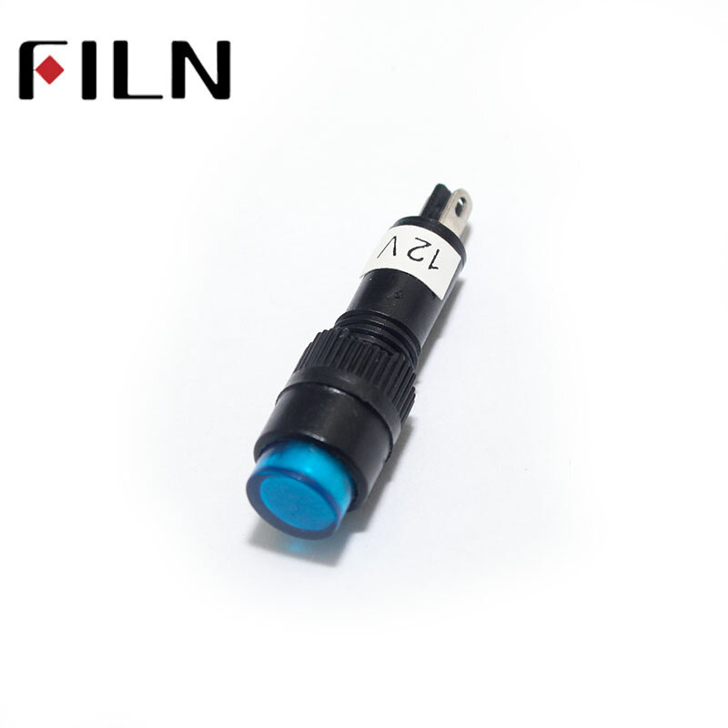 Lâmpada led indicadora de sinal luminária 8mm furo indicador elétrico 12 volts led luz indicadora para efeitos