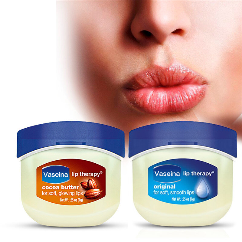Soin maquillage des lèvres Vaseline thérapie des lèvres gelée de pétrole baume à lèvres Original cacao brûlé 7g 0.25 Oz rouge à lèvres
