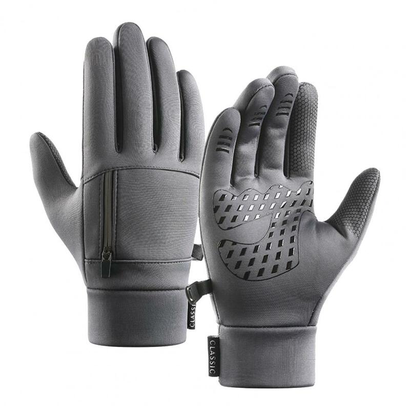 1 para praktyczne antypoślizgowe ciepłe rękawiczki ciepłe wiatroodporne rękawice sportowe dla Unisex