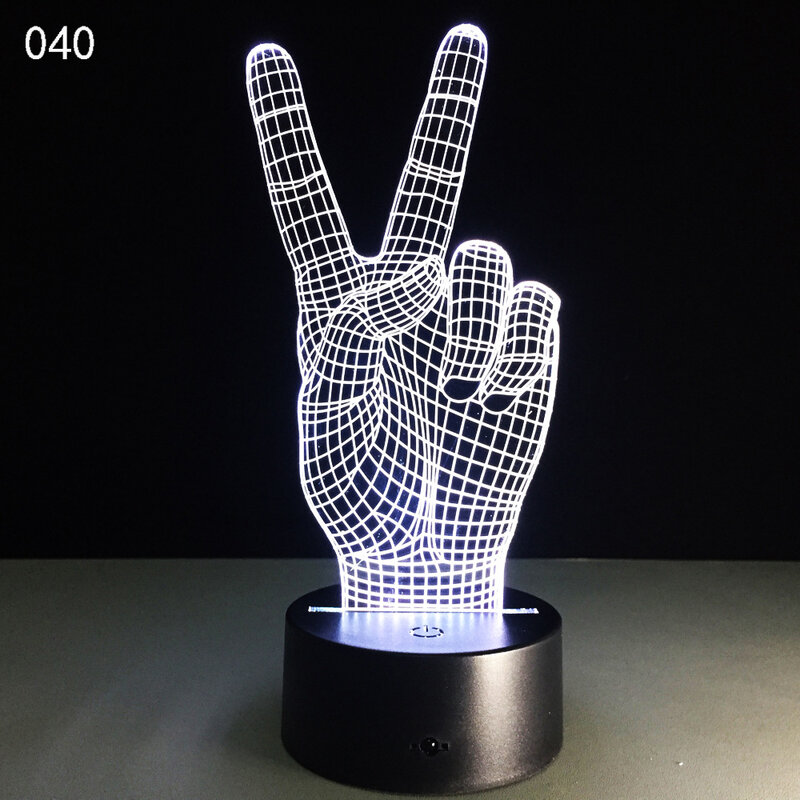 Cử Chỉ 3d Đèn Ngủ Đèn Led Sáng Tạo Acrylic Đèn Nhiều Màu Sắc Cơ Thể Con Người 3D Đèn Bàn Trang Trí Phòng Bé Gái Bé Trai tặng Thanh Thiếu Niên