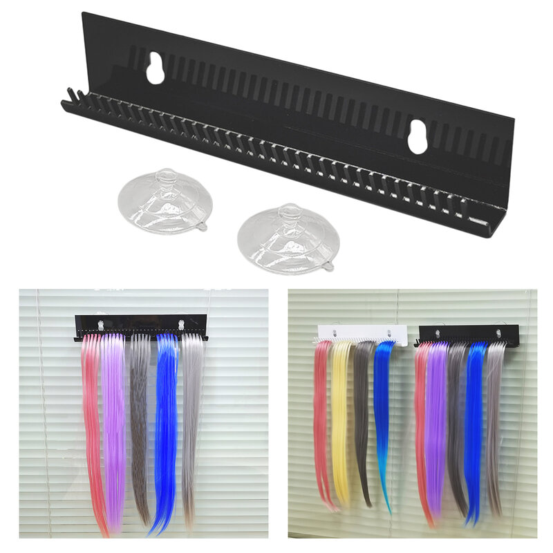 Professional Acrylic Hair Extensions Sectioning Holder Organizer Rack Hanger Beaded Weft Hair Extension Hanger Holder Rack