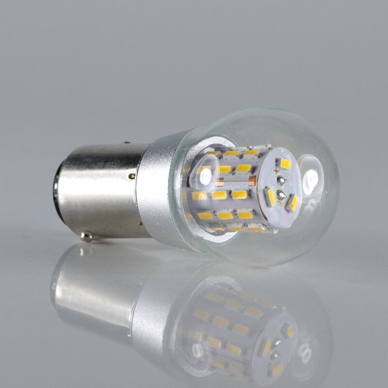 Bombilla led de cristal transparente para freno de coche, luz indicadora canbus de 12 voltios, 12 V, BAY15D, 1157, P21/5W, S25, 4W