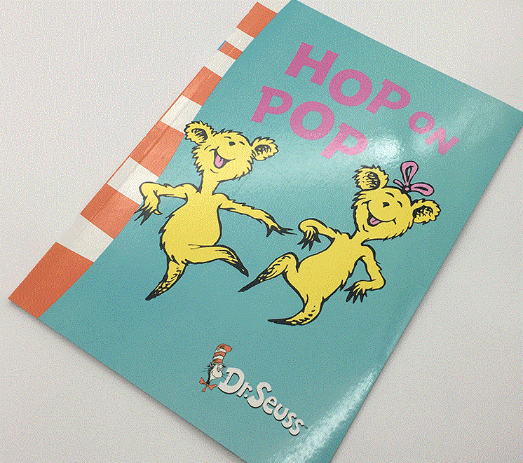 Hop On Pop Dr.Seuss interesante historia padres e hijos imagen de educación temprana libro en inglés Regalo de Cumpleaños de Navidad