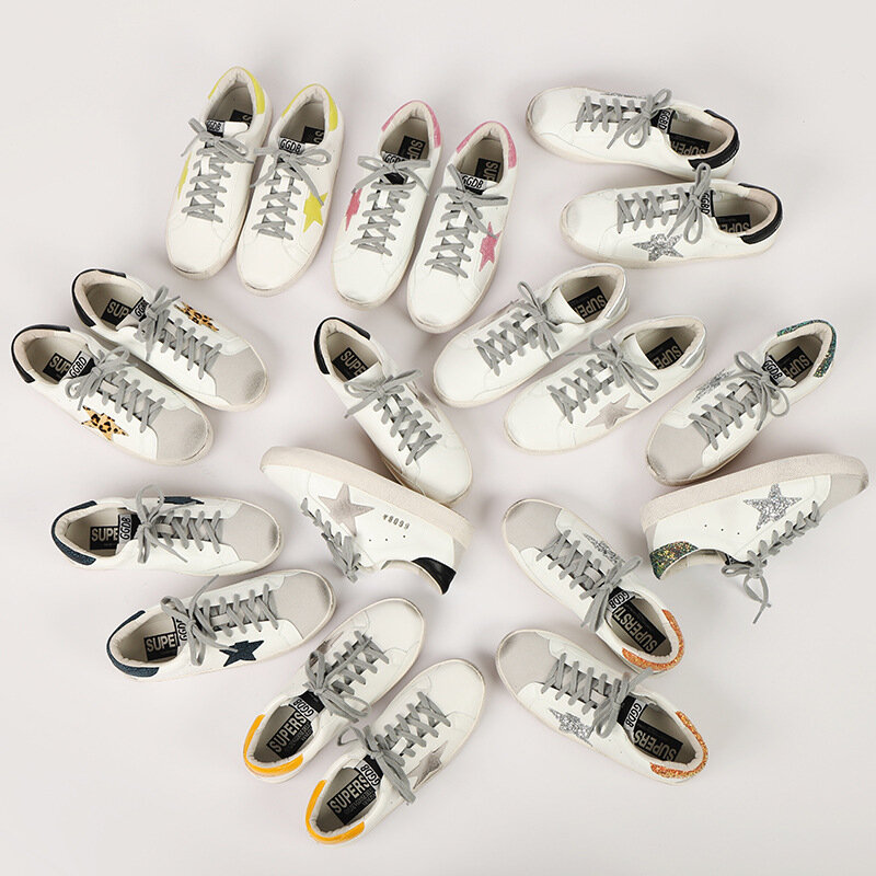 2020 Новая Обновленная обувь с леопардовыми звездами; Женская модная спортивная повседневная обувь в стиле ретро