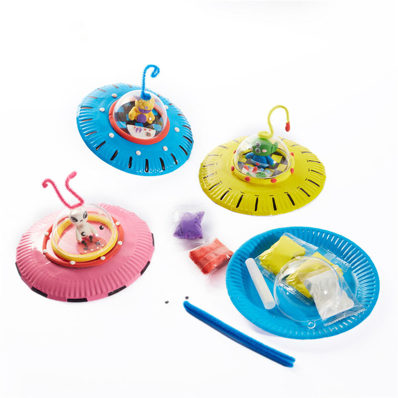Pazzo alieno fai da te materiale di produzione per bambini pacchetto scuola materna arte creativa Puzzle arti artigianato forniture materiali giocattoli