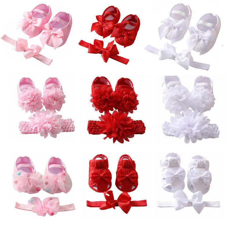 Newborn Baby Girls Shoes Cotton Cute Toddlers Soft Sole Butterfly-knot Princess Shoes Spring Autumn First Walkers Birthday Gift