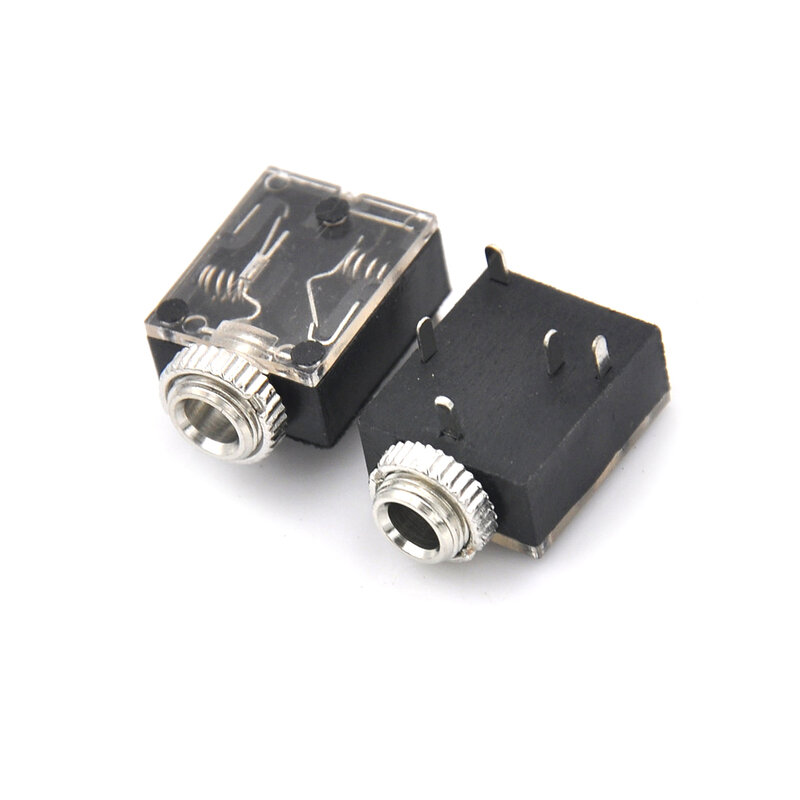 Connecteur de prise Jack 3.5mm, 5 broches, 10 pièces/lot, pour casque d'écoute, stéréo, montage sur circuit imprimé femelle