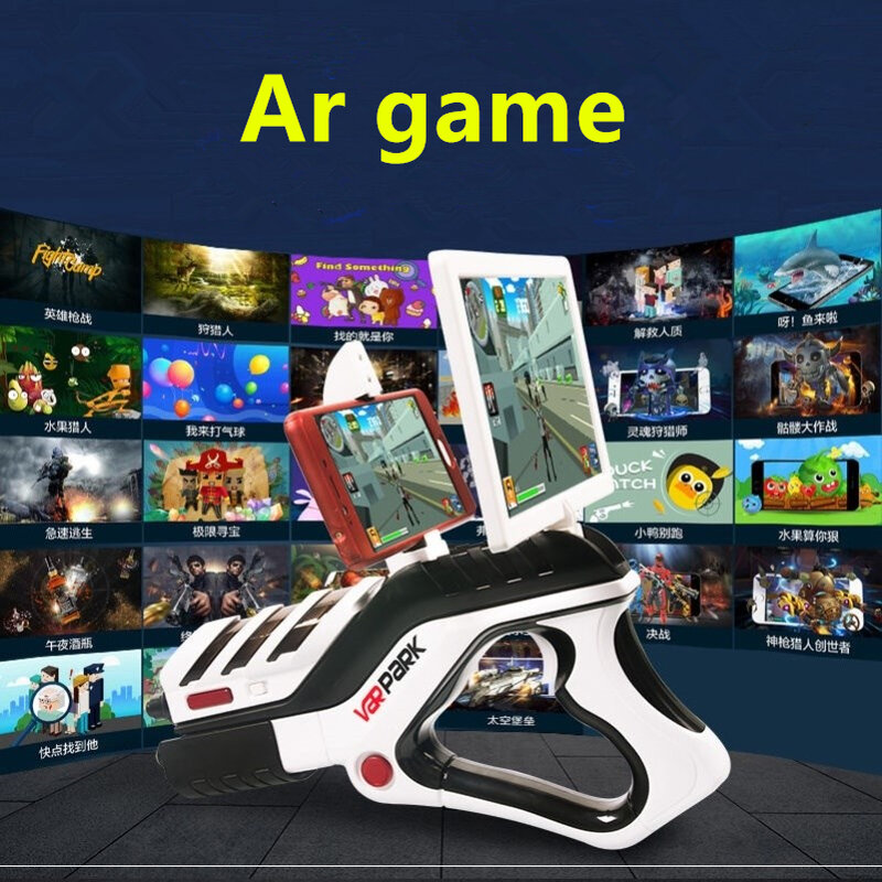 الذكية الخالق AR مسدس لعبة لعبة متعة الرياضة Airsoft مسدسات الهواء متعددة التفاعلية الواقع الافتراضي تبادل لاطلاق النار بلوتوث التحكم