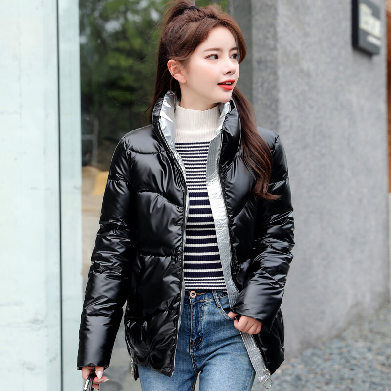 2021 New Winter Jacket High Quality stand-callor Coat Women Fashion Jackets Winter Warm Woman Clothing Casual Parkas