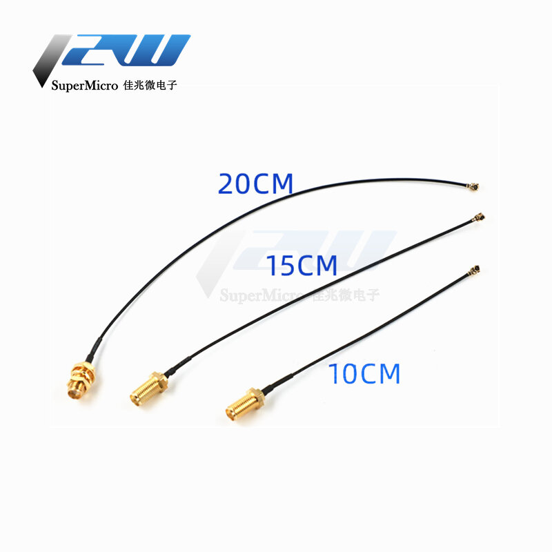 5 Pcs/Lot IPEX to SMA, SMA Connector Cable Female to UFL/ u.FL/ IPX/IPEX,RF Coax Adapter Assembly Pigtail Cable 1.13MM RP-SMA-KY