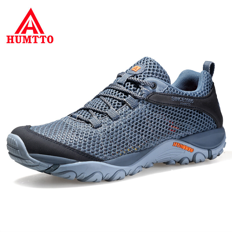 HUMTTO Summer Non-leather Casual Shoes for Men Fashion Men's Sports Shoes Breathable Luxury Designer Outdoor Black Mens Sneakers