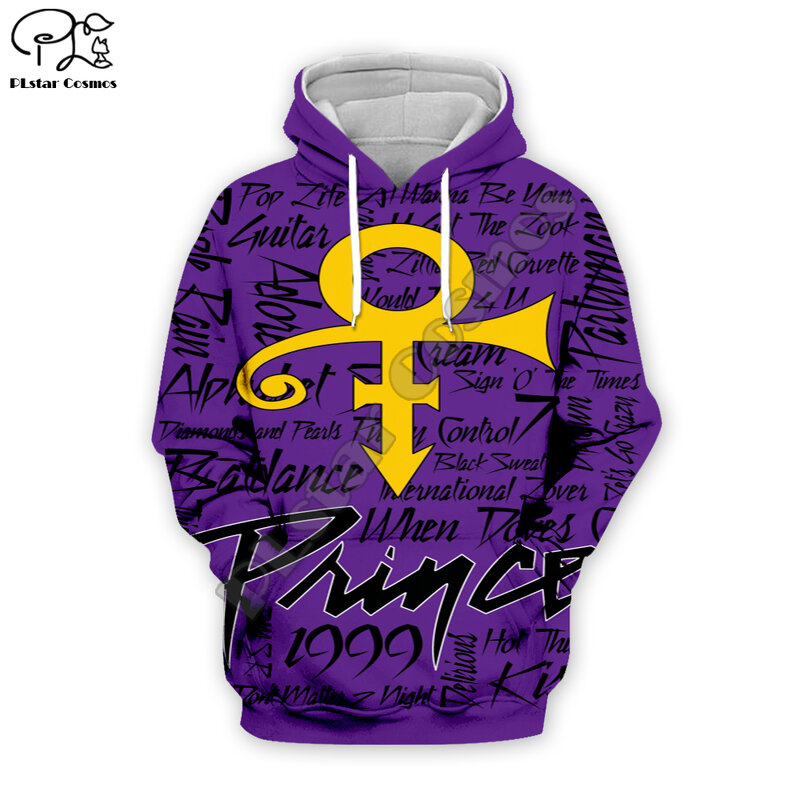 PLstar Cosmos Popular Singer Prince Rogers Nelson Purple Men/Women 3Dprint Hip Hop Hoodies Funny Pullover Harajuku Tracksuit A20