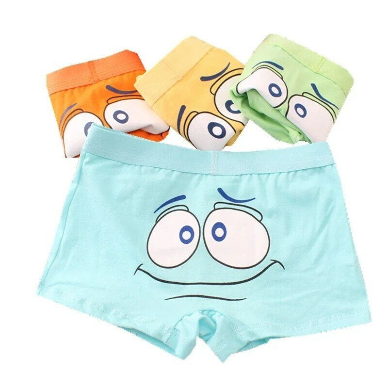 6Pcs/Lot Children's Cartoon Boxer Kids Underwear Boys Boxer Cotton Shorts Student Panties Suit 2-10 Years