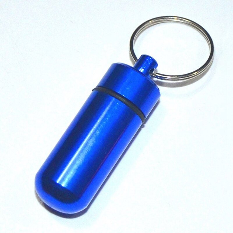 Портативный держатель для таблеток, водонепроницаемый алюминиевый мини-брелок для лекарств, Контейнер Для Путешествий, Походов