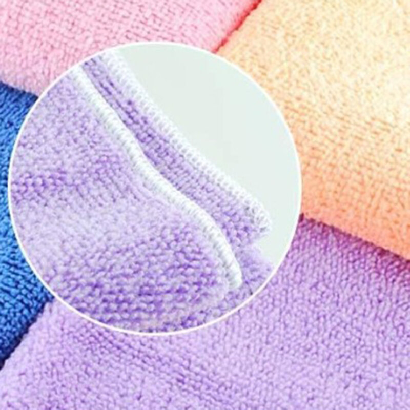 Asciugamano per lavaggio auto asciugamano in microfibra assorbente d'acqua spazzola per lavaggio auto tinta unita asciugamano ad asciugatura rapida rondella per auto
