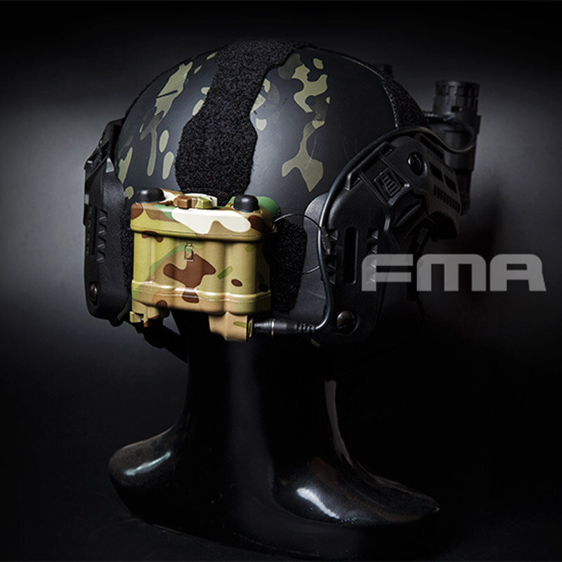 Fma 전술 An/pvs-31 Nvg 배터리 박스 케이스, 더미 모델 BK/MC 헬멧 야간 투시경 고글용