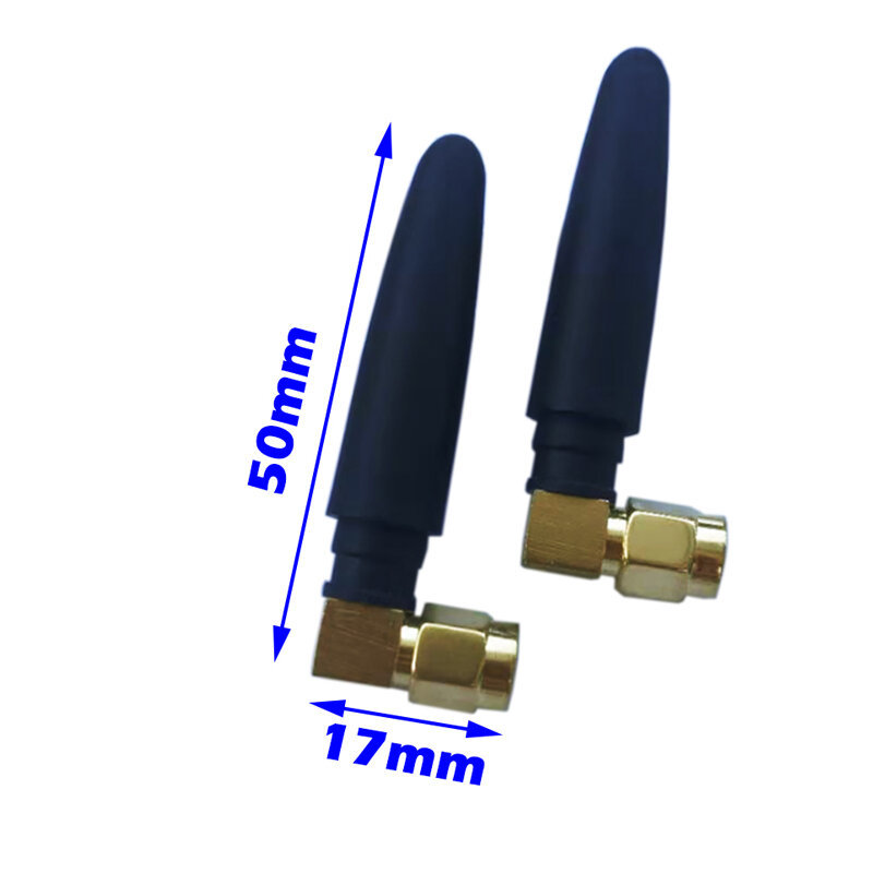 2.4Gwifi 433MHz Antena Router Bluetooth Modul Nirkabel SMA Melengkung Pria Omnidirectional Antena Batang Lem Eksternal Keuntungan Tinggi
