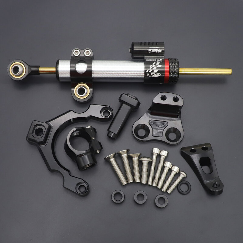 Stabilisateur d'amortisseur de direction en fibre de carbone pour moto, Kawasaki Z900, Z 900, montage d'amortisseurs, kit de support de ket rapide, 2021, 2020 - 2017