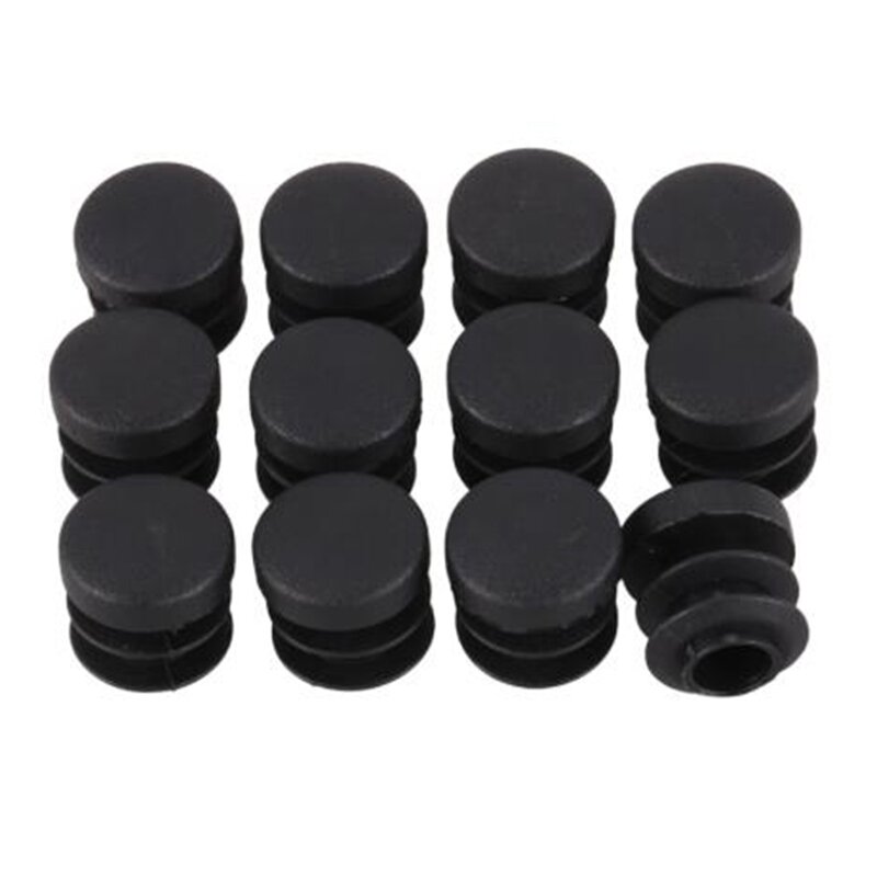 24Pack Chair Table Legs Plug 22mm Diameter Round Plastic Cover Thread Inserted Tube to Protect The Floor and Bumps