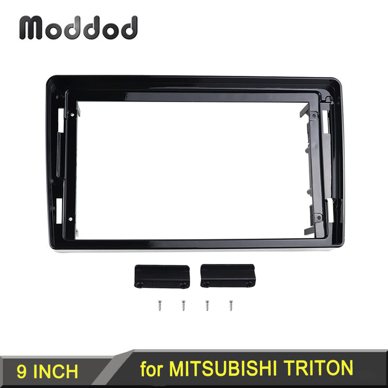 9 Inch Radio Fascia Voor Mitsubishi Triton 2019 Dash Installatie Trim Kit Frame Gps Dvd Stereo Panel Audio Bezel Gezicht plaat