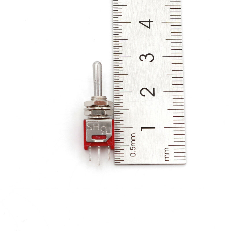 Interruptor de palanca de montaje en Panel, TS-4 serie SH, 3 pines, SPDT, Sub-miniatura, 5mm, 1.5A/250VAC, 5 uds.