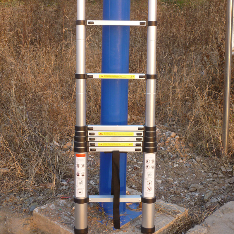 MANSTOOL SC03 Teleskop Leitern Faltbare Verlängerung Leiter mit Balance Bar 5,1 M Tragbare Gerade Leitern für Haushalt