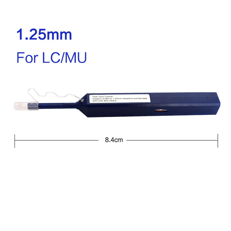 Mini mpo líquido de limpeza sc/fc/st 2.5mm e lc 1.25mm cleandingtool fibra óptica caneta 800 limpa o líquido de limpeza da fibra óptica