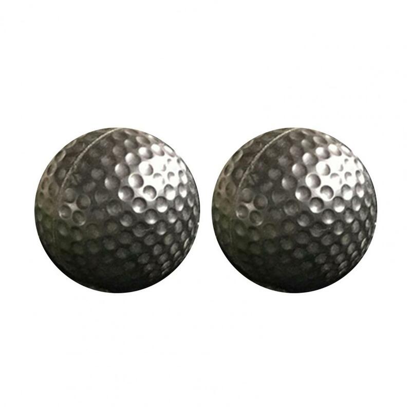 Bolas de golfe elásticas com alta visibilidade, 2 peças, ecológico, brinquedo para crianças, ideal para golf