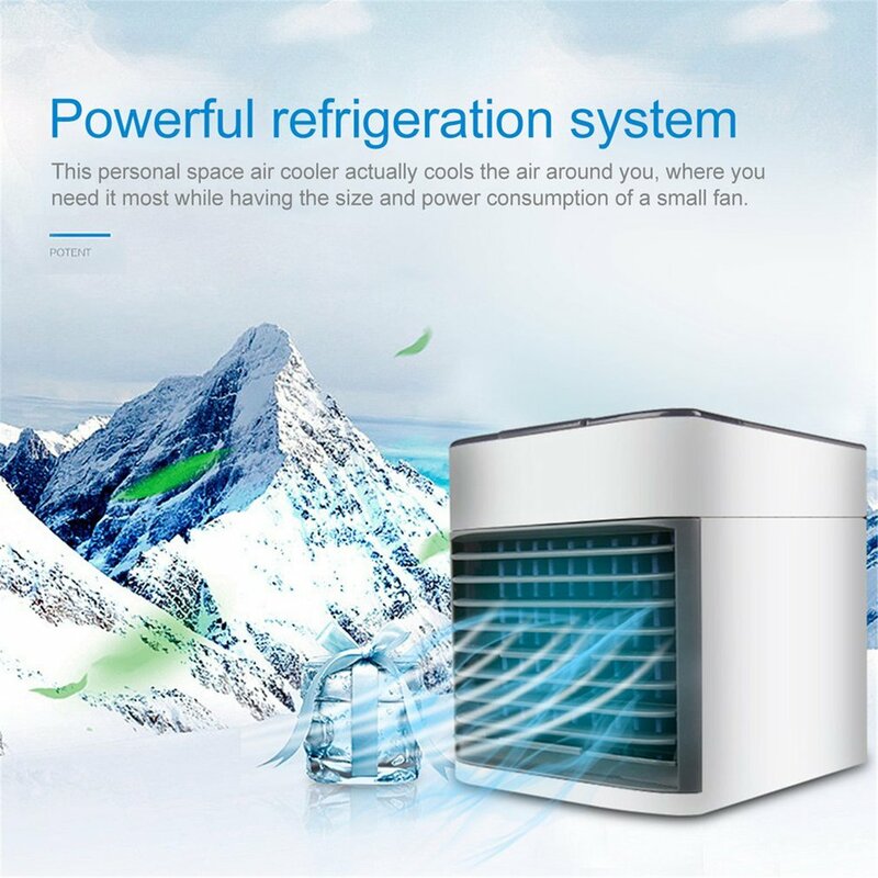 10 Types USB Mini Portable Air Conditioner Air Cooler Fan Desktop Space Cooler Personal Space Air Cooling Fan For Room Home Hot