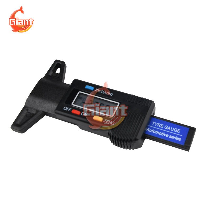 Medidor eletrônico digital de profundidade do pneu, medidor de profundidade do pneu de carro