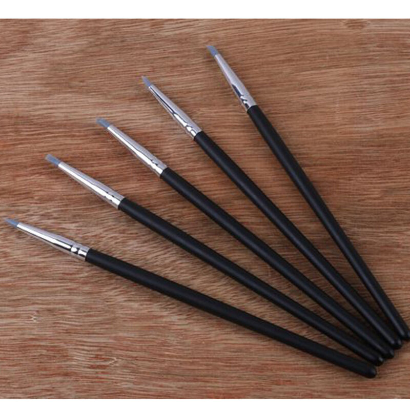 5Pcs Dental Resin Brush Pens Dental Shaping Silicone Tooth Tool For Adhesive Composite Cement Porcelain Teeth Tools Oral Hygiene