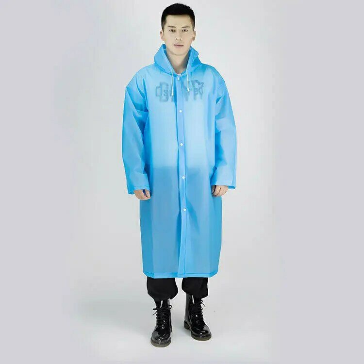 Freeship 2019 Frauen Männer Wasserdichte Jacke Klar PVC Regenmantel Regen Mantel Mit Kapuze Poncho Regenbekleidung Einfarbig Erwachsene Regenmäntel