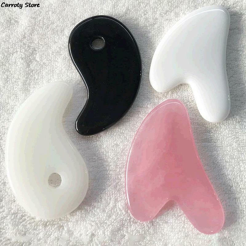Многоцветные натуральные нефритовые массажные инструменты для красоты лица инструмент для ухода за кожей гуаша спа физиотерапия гуаша