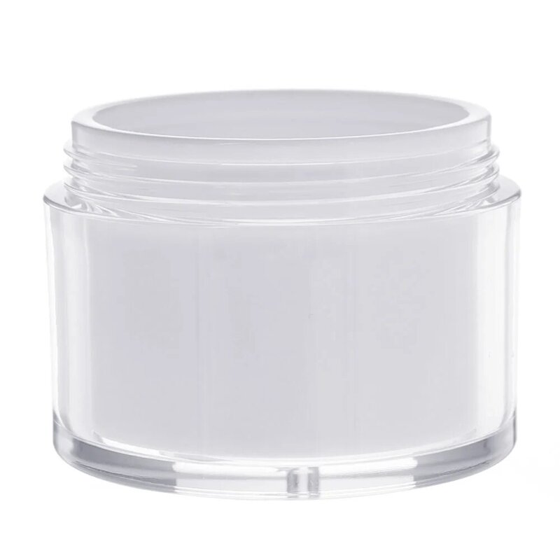 1pc 15/30/50g Airless Pump Jar Empty Acrylic Cream Bottle Refillable Cosmetic Easy To Use Container Portable Travel Makeup Tools