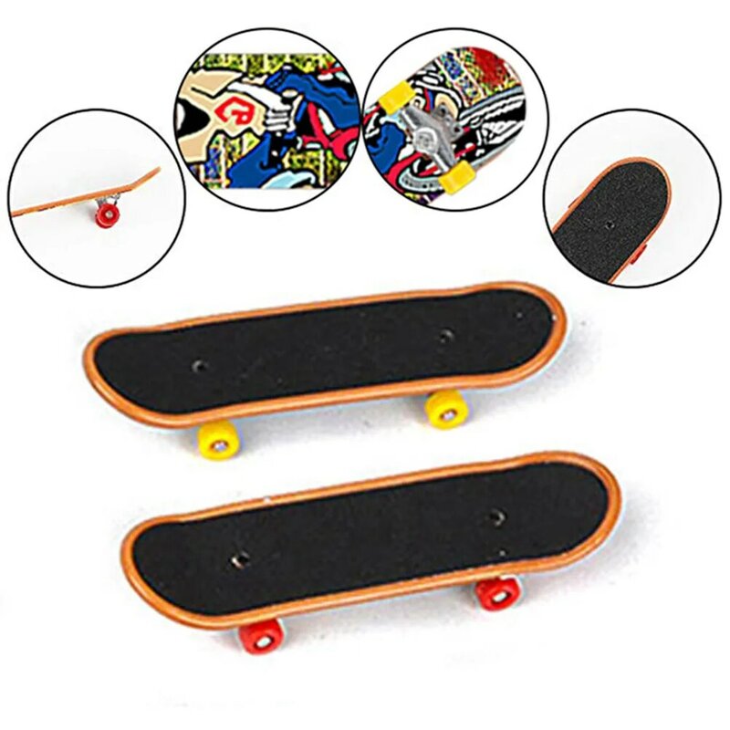 Mini Finger Skateboarding plastikowe Mini hulajnoga Fingerboard Fingerboard zabawki Skate Boarding klasyczne Chic gry chłopcy zabawki na biurko na prezenty dla dzieci