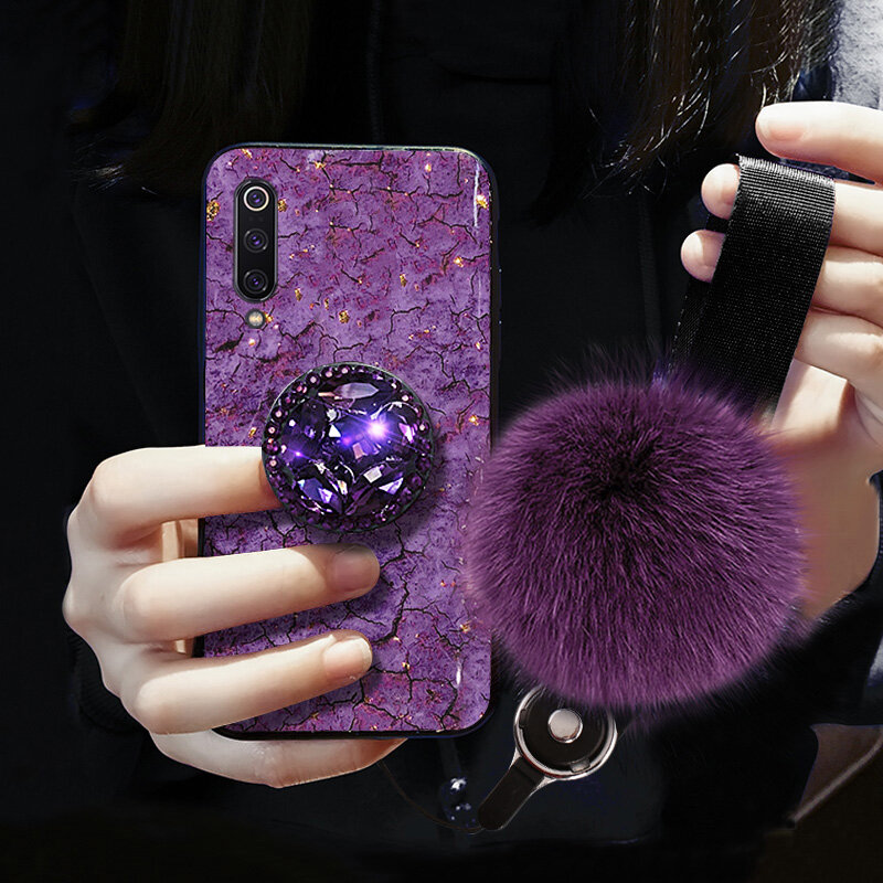 Luxury Glitter Case For Xiaomi A1 A2 A3 5X 6X 8 8 9 9T Lite SE Max Max2 Max3 Mix2 Mix2S Mix3 Note3 Play Redmi K30 Holder Cover