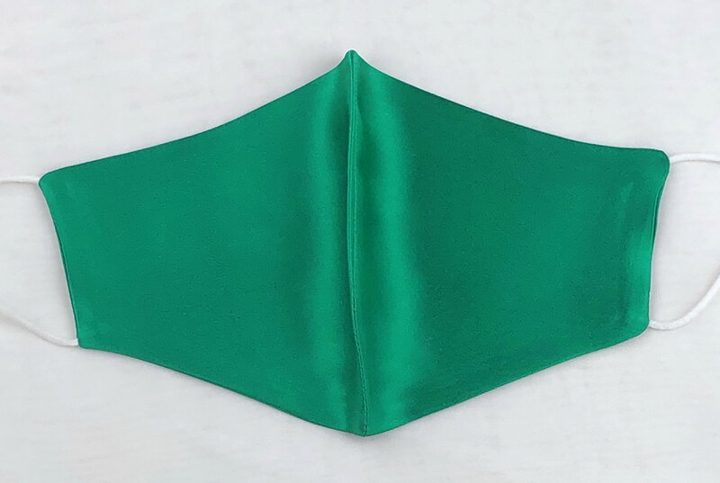 100% الحرير الخالص الوجه قناع للكبار امرأة رجل مع تصفية جيب قابل للتعديل الأذن حزام عيد الميلاد الأخضر سيج الطبيعي قابلة لإعادة الاستخدام قابل للغسل