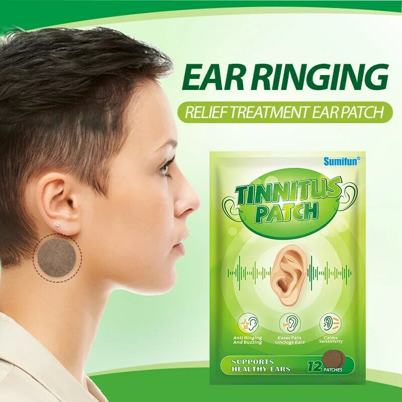 60-240Pcs Sumifun Tinnitus Patch Verhindern Hörverlust Taubheit Behandlung Aufkleber Ohren Tingle Schmerzen Relief Massage Pflege Gips