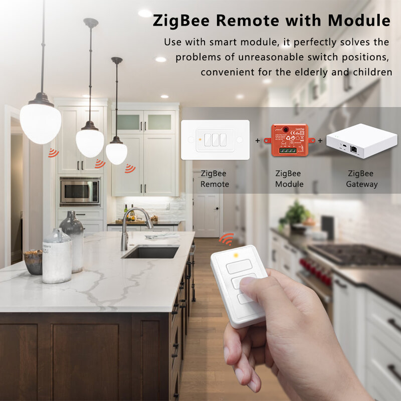 LoraTap ZigBee 3.0 Wireless 14 EU US pulsante Remote Tuya Scene Automation Control Switch Smart Life App Hub bisogno