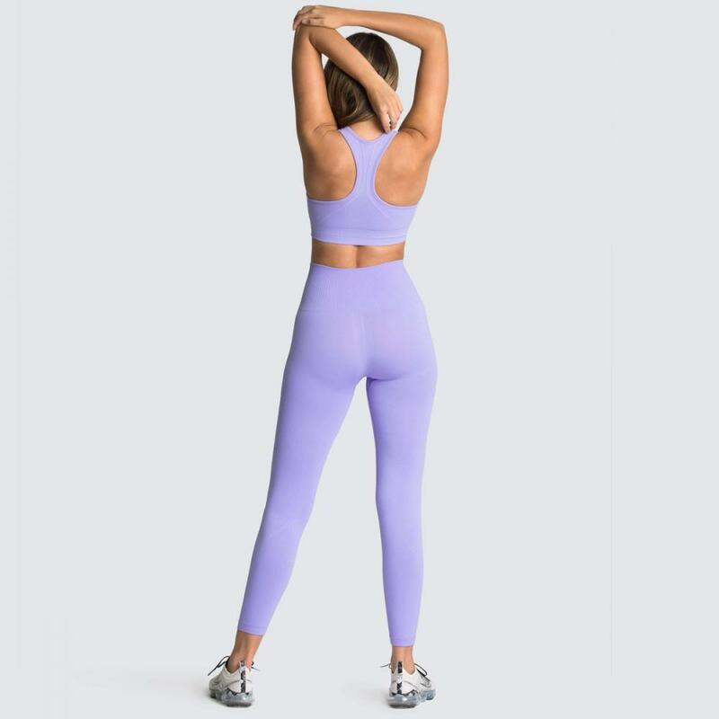 High Waist Gym Set Sports Yoga Women Seamless Leggings Sports Bra Push Up Fitness for Women Gym Clothes Outfit Tights Sportswear