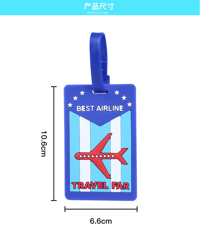 Fashion Kaart Koffer Bagagelabel Cartoon Id Adres Holder Bagagelabel Silica Ge Identifier Reizen Accessoires