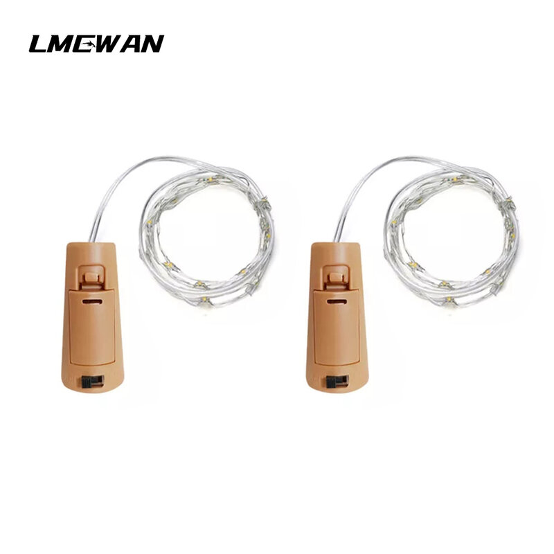 LED Wine Cork String Light LR44 Button Battery Fairy Lights Christmas Party Garland Waterproof Colorful Lights