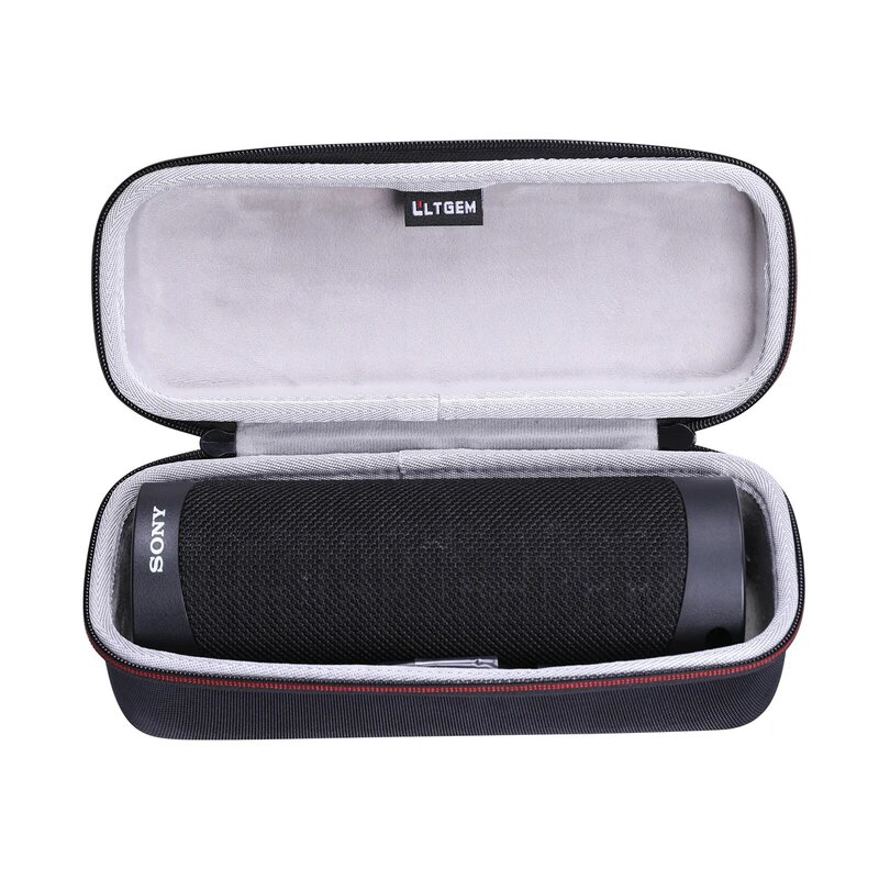 LTGEM Black EVA Hard Case for Sony SRS-XB23 Extra BASS Wireless Speaker